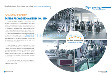 Porcelana Bestar Packaging Machine Co., Ltd Perfil de la compañía