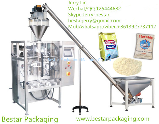 Máquina automática de embalaje de bolsas de polvo, con relleno Auger, transportador en espiral, transportador de producto ((HOT!!!)
