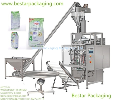 Máquina automática de embalaje de bolsas de polvo, con relleno Auger, transportador en espiral, transportador de producto ((HOT!!!)