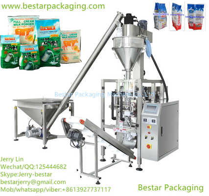 Máquina automática de embalaje de bolsas de polvo, con relleno Auger, transportador en espiral, transportador de producto ((HOT!!!)