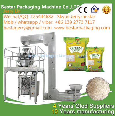 Máquina automática de embalaje de bolsas de arroz BSTV-420AZ 500g,1kg,2kg,2.5KG, 3KG, 5KG