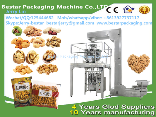 100 gramos 500 gramos 1000 gramos 2 kg 5 kg automático Nueces de anacardosRaisin Peanuts dulces máquina de embalaje vertical Bestar embalaje
