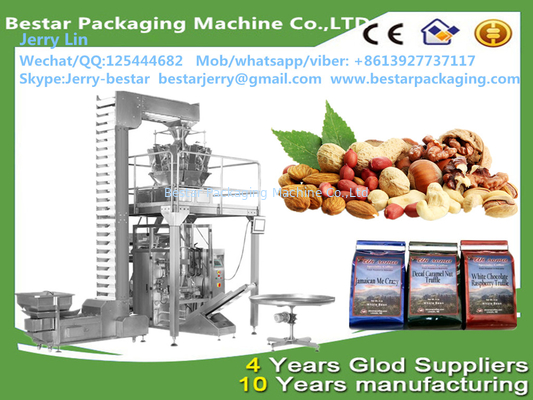 100 gramos 500 gramos 1000 gramos 2 kg 5 kg automático Nueces de anacardosRaisin Peanuts dulces máquina de embalaje vertical Bestar embalaje