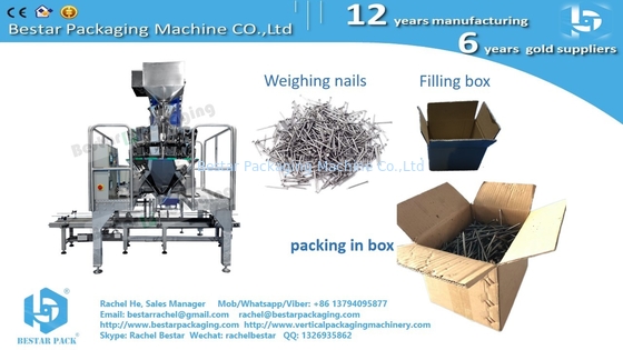 Máquina de embalaje automática Bestar para pesaje y llenado de cajas