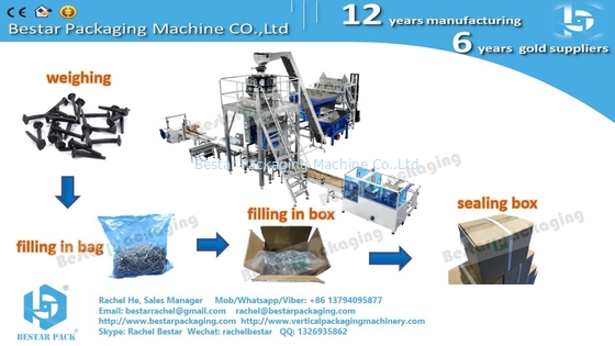 10 kg por cartón máquina de pesaje de envases, apertura, llenado y sellado automáticos de cartón
