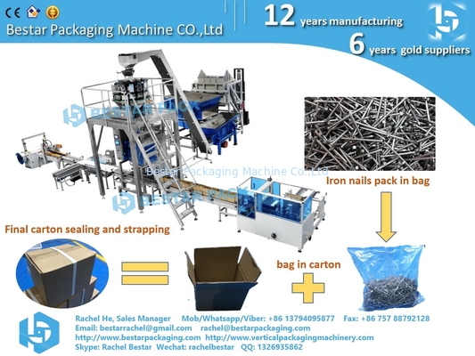10 kg por cartón máquina de pesaje de envases, apertura, llenado y sellado automáticos de cartón
