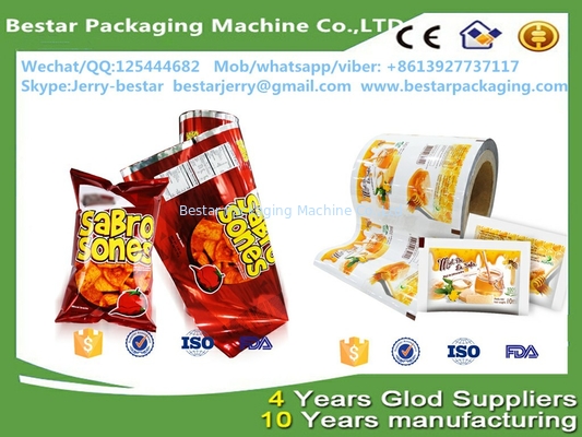 Embalaje flexible antistatico con película de celofán de grado alimenticio con máquina de embalaje de pesaje bestar
