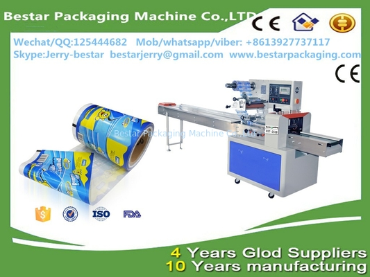 Embalaje automático de helados laminados a medida con máquina de embalaje de almohadas bestar BST250