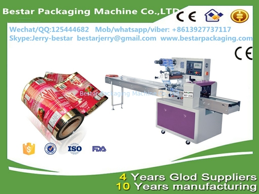 Embalaje automático de helados laminados a medida con máquina de embalaje de almohadas bestar BST250