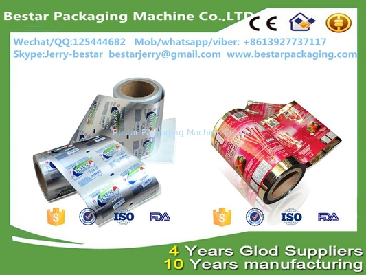 Impresión flexible de helados con papel de empaquetado de helados con máquina de empaquetado bestar