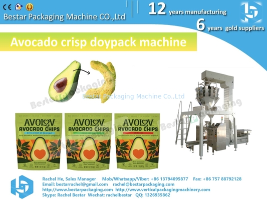 Máquina de embalaje de bolsas con cremallera de aguacate