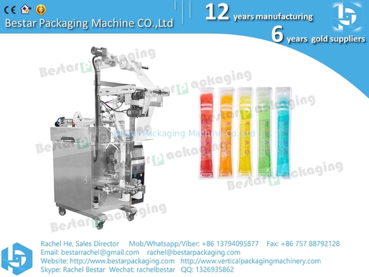 Máquina de embalaje de helados, líquido de medición automática y relleno