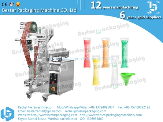Máquina de embalaje de helados, líquido de medición automática y relleno