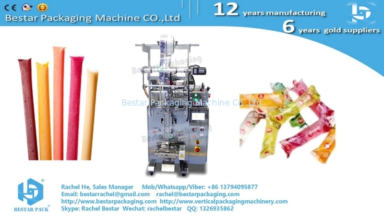 Máquina de embalaje de helados, líquido de medición automática y relleno