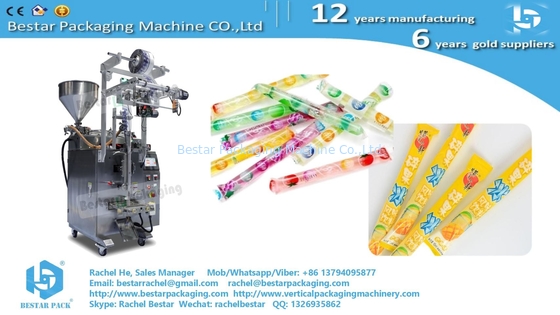 Máquina de embalaje de helados, líquido de medición automática y relleno
