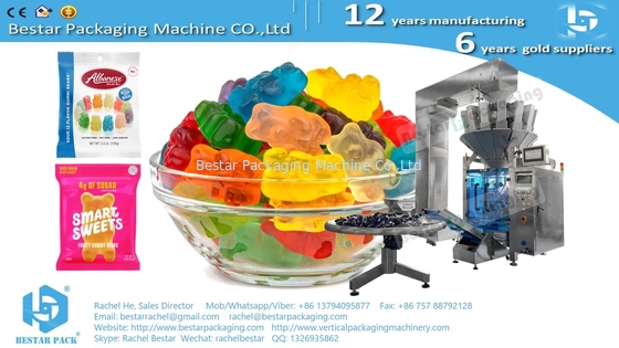 Máquina automática de embalaje de caramelos de fruta