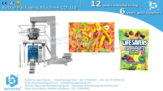 Máquina automática de embalaje de caramelos de fruta