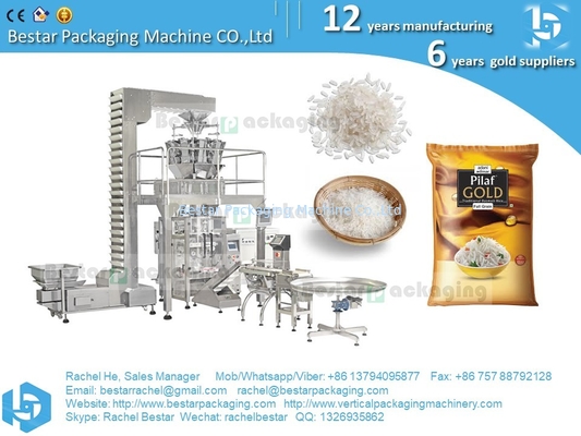 Máquina automática de embalaje de arroz con función de vacío BSTV-750BZ
