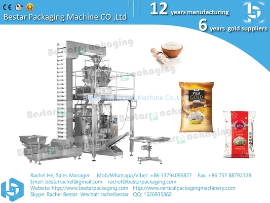 Máquina automática de pesaje y embalaje de bolsas de arroz de 250 g BSTV-450BZ