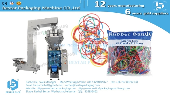 Máquina de embalaje automática de conjunto completo con pesadora de múltiples cabezas, máquina de etiquetado, pesadora de comprobación y plataforma giratoria BSTV-550AZ
