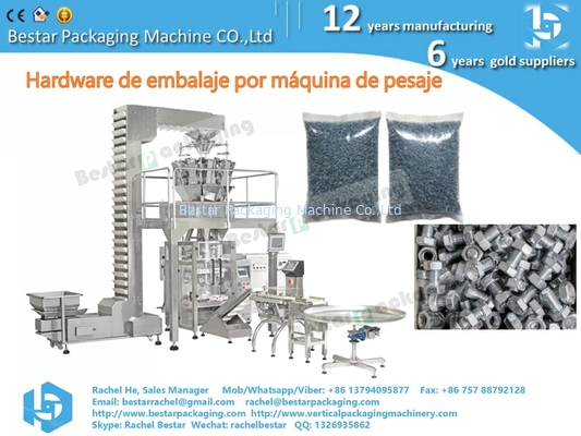 Jeans botones 1KG maquina de embalaje de bolsas con 14 cabezas pesadora eléctrica BSTV-450AZ