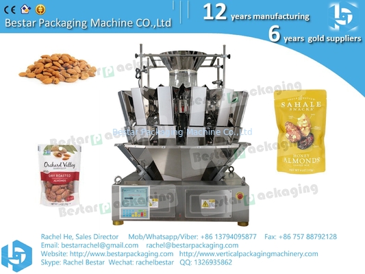 Cómo empacar las nueces frutas secas Bestar máquina de pesaje de embalaje BSTV-450AZ