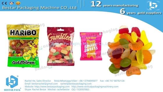 500g bolsa de caramelo gomoso máquina automática de pesaje de embalaje BSTV-450AZ