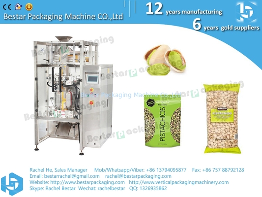 BESTAR VFFS máquina de embalaje automática pesado y embalaje de cacahuetes en bolsa BSTV-450AZ