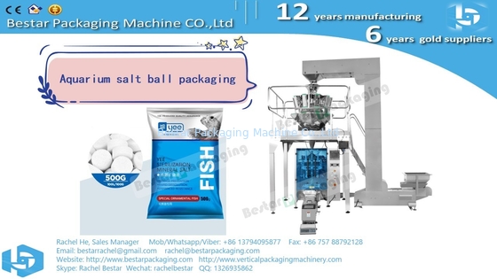 Máquina de embalaje Bestar con pesadora para bolsas gusset 500g envasado de gránulos BSTV-550AZ