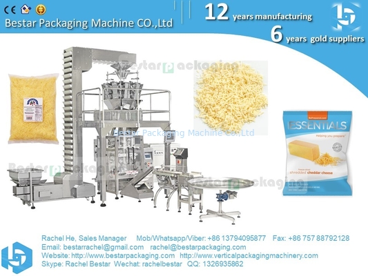 Máquina de embalaje automática para queso triturado bolso de 500 g BSTV-650AZ