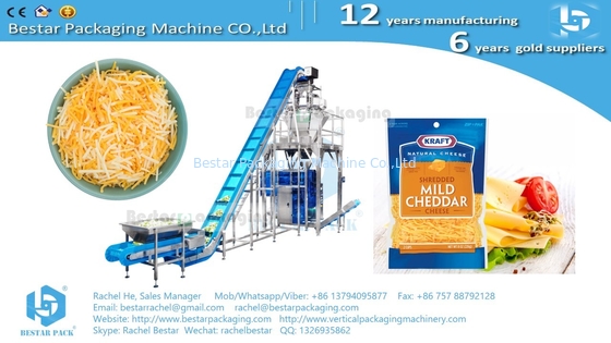 Máquina de embalaje automática para queso triturado bolso de 500 g BSTV-650AZ