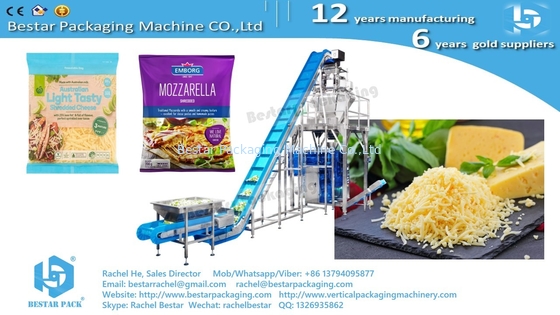 Máquina de embalaje automática para queso triturado bolso de 500 g BSTV-650AZ