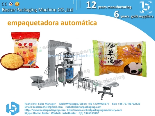 Máquina de embalaje Bestar para partículas de cereales de 2,5 kg, bolsa de desayuno nutricional BSTV-820AZ
