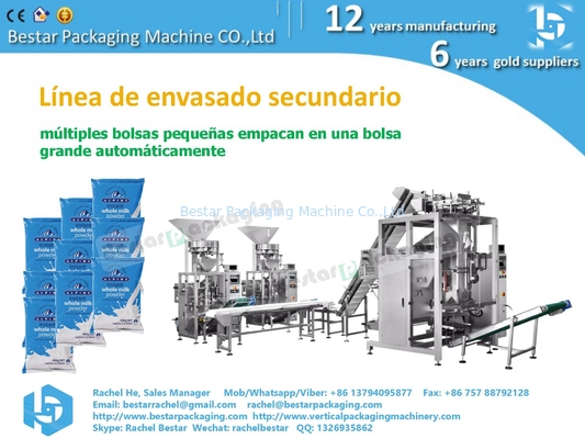 Máquina de embalaje para empalmar bolsas pequeñas