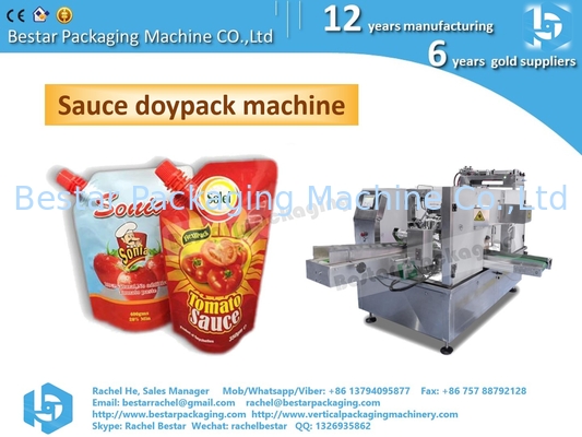 Máquina de embalaje automática con bolsa de cremallera de hummus [Bestar]