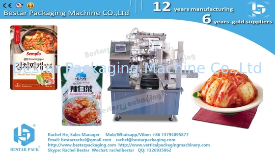 Máquina automática de embalaje para embalaje de kimchi en bolsas de plástico