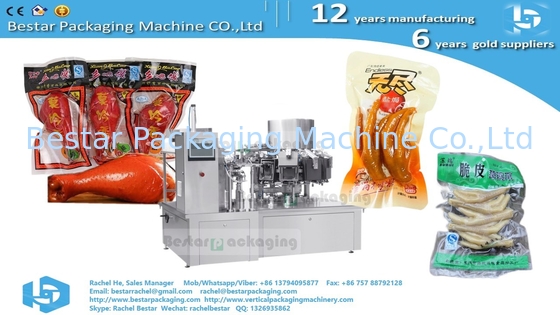 Máquina automática de embalaje para embalaje de kimchi en bolsas de plástico