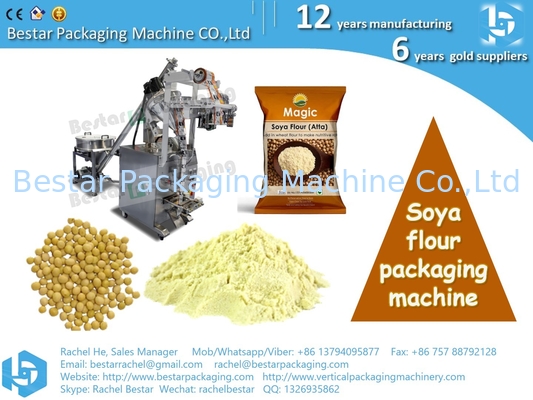 Cómo empacar 100g de polvo de soya sachet [Bestar] máquina automática de embalaje de polvo BSTV-160F