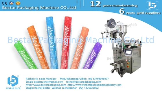 Máquina de embalaje de bolsas pequeñas para productos líquidos: jugo, leche, yogur, miel, etc. BSTV-160S