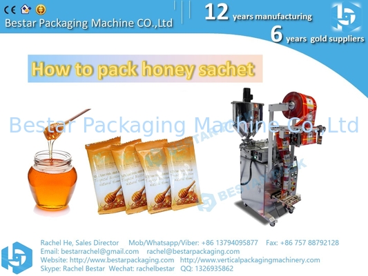 Máquina de embalaje de bolsas pequeñas para productos líquidos: jugo, leche, yogur, miel, etc. BSTV-160S