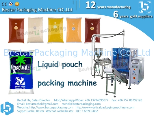 Máquina de embalaje automática para aceite comestible 1-5 kg en bolsa de embalaje BSTV-750P