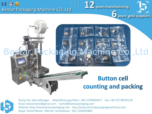 Máquina automática de contado y embalaje de celdas de botón de batería