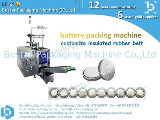 Máquina automática de contado y embalaje de celdas de botón de batería