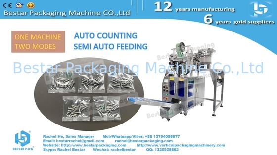 Máquina de embalaje Bestar que funciona en el conteo automático y en los modos de alimentación semiautomática