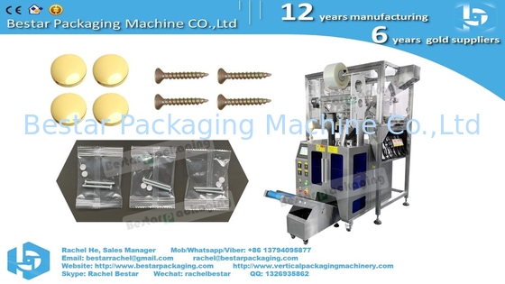 Máquina de embalaje de muebles con 5 vibradores de conteo y alimentación manual