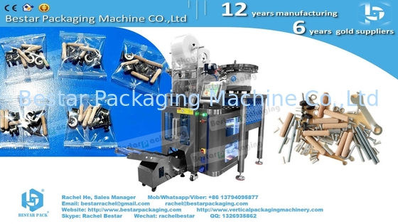 Máquina automática de conteo de envases tres cuencos con caja y máquina de etiquetado