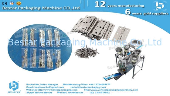Máquina de contador automático de envases con 4 tolvas