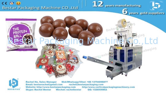 Máquina automática de conteo de paquetes de bolas de chocolate 5pcs.