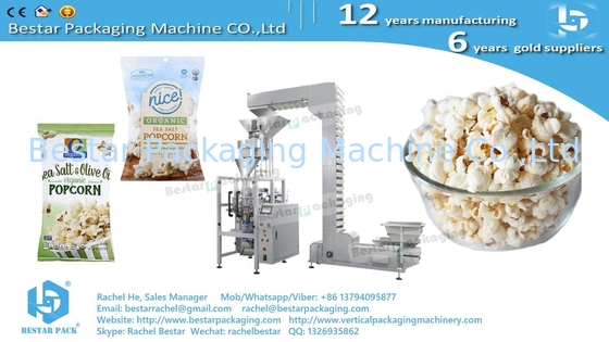 Máquina de embalaje de palomitas de maíz de 50 g con ascensor Z BSTV-160A