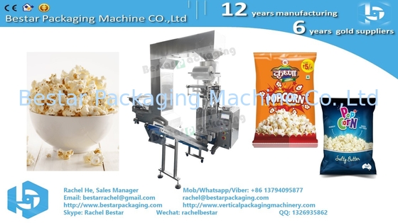 Máquina de embalaje de palomitas de maíz de 50 g con ascensor Z BSTV-160A
